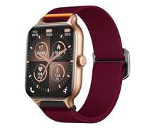Lamshaw Bracelet Compatible avec ICE fit RT 3.0 36mm/40mm Smart Watch en nylon élastique léger, respirant et confortable, design réglable s'adaptant parfaitement à votre poignet (Rouge, For 40mm)