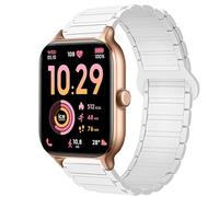 Lamshaw Bracelet Compatible avec ICE fit RT 3.0 36MM/40MM Smart Watch, Magnétique Silicone Sport Bracelet Magnétique Fort Compatible avec ICE fit RT 3.0 (Blanc, For 36MM)