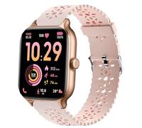 Lamshaw Bracelet Compatible avec ICE fit RT 3.0 36mm/40mm Smart Watch-Ultra-Léger & Respirant, Silicone Sport Bracelet Souple Mince Dentelle Respirant Braceletpour (Rose, For 40mm)