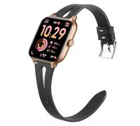 Lamshaw Bracelet Compatible avec ICE fit RT 3.0 36mm/40mm SmartWatch-Élégant & Confortable pour Montre Connectée,Cuir Véritable Bande (Noir, For 36mm)