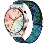Lamshaw Bracelet Compatible avec Ice Smart 2.0 1,20 Pouces Smart Watch,Bracelet Sport de en Nylon en Élastiques,Fermeture en acier inoxydable de haute qualité (Blueprint)