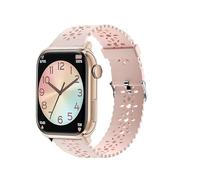 Lamshaw Bracelet Compatible avec ICE smart 2.0 1.96''/1.2''Pouces SmartWatch pour Femmes Filles, Silicone Sport Bracelet Souple Mince Dentelle Respirant Braceletpour (Rose)
