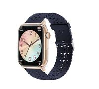 Lamshaw Bracelet Compatible avec Ice Smart 2.0 1.96'' Pouces SmartWatch pour Femmes Filles, Silicone Sport Bracelet Souple Mince Dentelle Respirant Braceletpour (Bleu)
