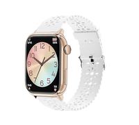Lamshaw Bracelet Compatible avec ICE smart 2.0 1.96'' Pouces SmartWatch pour Femmes Filles, Silicone Sport Bracelet Souple Mince Dentelle Respirant Braceletpour (Blanc)