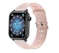 Lamshaw Bracelet Compatible avec ICE smart 3.0 1.78''Pouces Smart Watch-Ultra-Léger & Respirant, Silicone Sport Bracelet Souple Mince Dentelle Respirant Braceletpour (Rose)