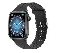 Lamshaw Bracelet Compatible avec ICE smart 3.0 1.78''Pouces Smart Watch-Ultra-Léger & Respirant, Silicone Sport Bracelet Souple Mince Dentelle Respirant Braceletpour (Noir)