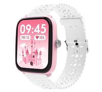 Lamshaw Bracelet Compatible avec Ice Smart Junior 3.0 1,75 Smart Watch, Silicone Sport Bracelet Souple Mince Dentelle Respirant Braceletpour (Blanc)