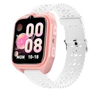 Lamshaw Bracelet Compatible avec IOWODO/Baolubao/Blackview Z30 Smart Watch-Ultra-Léger & Respirant, Silicone Sport Bracelet Souple Mince Dentelle Respirant Braceletpour (Blanc)