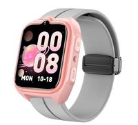 Lamshaw Bracelet Compatible avec IOWODO/Baolubao/Blackview Z30 SmartWatch -Sport Silicone Replacment Bracelet avec Magnetic Folding Buckle (Gris)