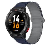 Lamshaw Bracelet Compatible avec Mibro GS Pro2/ Pro/Explorer/Explorer S/ Active2/ Active，Mibro Watch GT/Mibro Lite 3 Pro Smart Watch, Magnétique Silicone Sport Bracelet Magnétique Fort (Bleu)