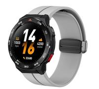 Lamshaw Bracelet Compatible avec Mibro GS Pro2/ Pro/Explorer/Explorer S/ Active2/ Active,Mibro Watch GT/Mibro Lite 3 Pro -Sport Silicone Replacment Bracelet avec Magnetic Folding Buckle (Gris)