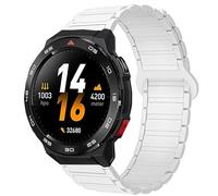 Lamshaw Bracelet Compatible avec Mibro GS Pro2/ Pro/Explorer/Explorer S/ Active2/ Active，Mibro Watch GT/Mibro Lite 3 Pro Smart Watch, Magnétique Silicone Sport Bracelet Magnétique Fort (Blanc)