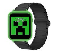 Lamshaw Bracelet Compatible avec Minecraft MIN4045ARG Smart Watch, Magnétique Silicone Sport Bracelet Magnétique Fort Compatible avec Minecraft MIN4045ARG (Noir)