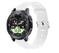 Lamshaw Bracelet Compatible avec OUKITEL BT10/BT20/BT50/BT80/BT101/BT13/BT12/BT103/V2, Silicone Sport Bracelet Souple Mince Dentelle Respirant Braceletpour (Blanc)