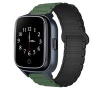 Lamshaw Bracelet Compatible avec SaveFamily Senior 3,0 Pouces Smart Watch, Magnétique Silicone Sport Magnétique Fort Bracelet Compatible avec SaveFamily Senior (Vert)