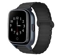 Lamshaw Bracelet Compatible avec SaveFamily Senior 3,0 Pouces Smart Watch, Magnétique Silicone Sport Magnétique Fort Bracelet Compatible avec SaveFamily Senior (Noir)