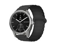 Lamshaw Bracelet Compatible avec Withings ScanWatch 2 38mm/42mm Smart Watch, Magnétique Silicone Sport Bracelet Magnétique Fort (Noir, For 42mm)