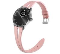 Lamshaw Bracelet Compatible avec Withings ScanWatch Light SmartWatch-Élégant & Confortable pour Montre Connectée,Cuir Véritable Bande (Rose)