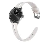 Lamshaw Bracelet Compatible avec Withings ScanWatch Light SmartWatch-Élégant & Confortable pour Montre Connectée,Cuir Véritable Bande (Blanc)