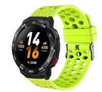 Lamshaw Bracelet De Montre Respirant En Silicone Avec Trous Compatible pour Mibro GS Pro2/ Pro/Explorer/Explorer S/ Active2/ Active - Bande Ajustable Universelle Pour Homme Femme (Vert)