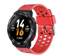 Lamshaw Bracelet De Montre Respirant En Silicone Avec Trous Compatible pour Mibro GS Pro2/ Pro/Explorer/Explorer S/ Active2/ Active - Bande Ajustable Universelle Pour Homme Femme (Rouge)