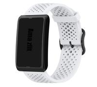 Lamshaw Bracelet de Montre Style Astronaute - Silicone Hypoallergénique -Compatible Pour amazfit helio strap Smart Watch- Idéal Sport, Voyage, Style Futuriste (Blanc)