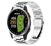 Lamshaw Bracelet de rechange durable en acier inoxydable à dégagement rapide compatible avec Garmin Approach S44, S44, S42, S40 (argenté)