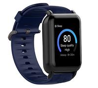 Lamshaw Bracelet de rechange en silicone souple avec boucle en acier inoxydable pour montre connectée 3Plus Vibe Plus/Vibe Lite/Vibe Pro (bleu)