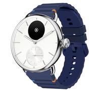 Lamshaw Bracelet de rechange réglable en silicone tissé compatible avec Withings ScanWatch 2 38 mm, 42 mm, Horizon/ScanWatch Light, 38 mm, 42 mm/Steel HR 40 mm/Steel HR Sport, 36 mm/Move/Move ECG