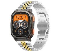 Lamshaw Bracelet en acier inoxydable massif compatible avec Amaztim, bracelet à maillons papillon M3, M3 Ultra, T2, T3, T3 Ultra, compatible avec KOSPET Tank M2, M3, M3 Ultra, T2, T3, T3 Ultra