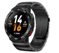 Lamshaw Bracelet en Premium pour Montre Mibro GS Pro2/ Pro/Explorer/Explorer S/ Active2/ Active,Mibro GT/Mibro Lite 3 Pro - Style H Professionnel - Réglable avec Outils Inclus (Noir)