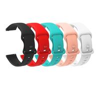 Lamshaw Bracelet Montre Connectée Double Fermoir,Confort Ultime & Style Moderne,Compatible avec Withings ScanWatch 2 38mm/42mm,Silicone Doux & Léger,Idéal pour le Sport (5Packs-Femme, For 38mm)
