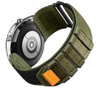 Lamshaw Bracelet Nylon Boucle pour Montre Mibro GS Pro2/Pro/Explorer/Explorer S/Active2/Active,Mibro GT/Mibro Lite 3 Pro - Léger, Respirant et Ajustable,Plusieurs Couleurs Disponibles (Cross-Vert)