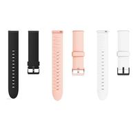 Lamshaw Bracelet Silicone Compatible avec ICE fit 1.0 1,78 Pouces SmartWatch avec Design Vagues Ergonomique - Confort Respirant, Étanche pour Sport/Fitness/Quotidien (3 Packs-Noir+Blanc+Rose)