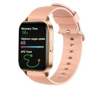 Lamshaw Bracelet Silicone Compatible avec ICE fit 1.0 1,78 Pouces SmartWatch avec Design Vagues Ergonomique - Confort Respirant, Étanche pour Sport/Fitness/Quotidien (Rose)