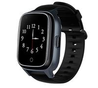 Lamshaw Bracelet Silicone Compatible avec SaveFamily Smart Watch avec Design Vagues Ergonomique - Confort Respirant, Étanche pour Sport/Fitness/Quotidien (Noir)