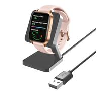 Lamshaw Chargeur Magnétique Compatible avec Ice-Watch Ice fit 1.0 AMOLED 1,78 Pouce Smart Watch pour de Smartwatch Chargeur,Portable Support Charger,Compatible avec Ice fit 1.0 Smartwatch (Noir)