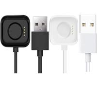Lamshaw Chargeur Magnétique Compatible avec Oneplus Watch 3 Smartwatch pour de Smartwatch Chargeur,Portable Support Charger,Compatible avec Oneplus Watch 3 (2 Packs-Noir+Blanc)