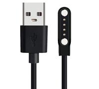 Lamshaw Chargeur sans Fil Magnétique Ultra-Rapide Compatible avec DOOGEE BoneBeat/BoneAir - Charge en 1h30 |Compatible Écouteurs Bluetooth | LED Intelligent (Blanc, Type C)
