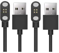 Lamshaw Chargeur Sans Fil Magnétique Ultra-Rapide Compatible avec Relxhome K9 PRO - Charge en 1h30 | Compatible Écouteurs Bluetooth | LED Intelligent | Portable & Étanche IPX5 (2 Packs-Noir+Noir)