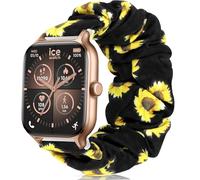 Lamshaw Chouchou Bracelet Compatible avec ICE fit RT 3.0 36mm/40mm SmartWatch, en Tissu Imprimé Élastique de Montre du Compatible avec ICE fit RT 3.0 Smartwatch (Tournesol, For 36mm)