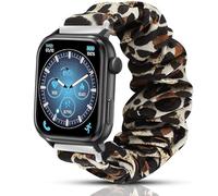 Lamshaw Chouchou Bracelet Compatible avec ICE smart 3.0 1.78'' Pouces SmartWatch, en Tissu Imprimé Élastique Bracelet de Montre du Compatible avec ICE smart 3.0 Smartwatch (Couleur léopard)