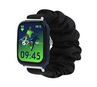 Lamshaw Chouchou Bracelet Compatible avec ICE-WATCH ICE junior 2.0 1.75''Pouces Smart Watch wellness, en Tissu Imprimé Élastique Bracelet de Montre du ICE junior 2.0 Wellness Smartwatch (Noir)