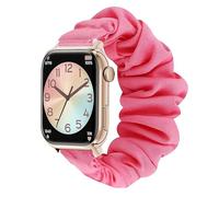 Lamshaw Chouchou Bracelet Compatible avec ICE-WATCH ICE smart 2.0 1.96''Pouces Smart Watch wellness, en Tissu Imprimé Élastique Bracelet de Montre du ICE smart 2.0 Wellness Smartwatch (Rose)