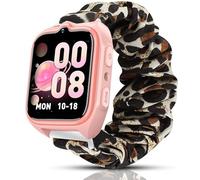 Lamshaw Chouchou Bracelet Compatible avec IOWODO/Baolubao/Blackview Z30 1.75 Pouces SmartWatch, en Tissu Imprimé Élastique de Montre du Compatible avec Z30 Smartwatch (léopard)