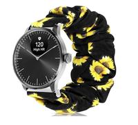 Lamshaw Chouchou Bracelet Compatible avec Withings ScanWatch Light SmartWatch, en Tissu Imprimé Élastique de Montre du Compatible avec Withings ScanWatch Light Smartwatch (Tournesol)
