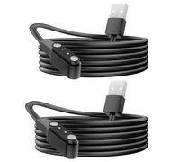 Lamshaw Compatible avec chargeur de montre intelligente Atari 2600, câble de charge de rechange compatible avec la montre intelligente Atari 2600 (noir + noir, type A)