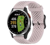 Lamshaw Compatible avec Garmin Approach S44, bracelet en silicone à dégagement rapide de 20 mm avec boucle en métal compatible avec montre intelligente Garmin Approach S50, S44, S42, S40 (rose