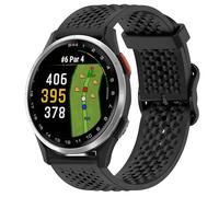 Lamshaw Compatible avec Garmin Approach S44, bracelet en silicone à dégagement rapide de 20 mm avec boucle en métal compatible avec montre intelligente Garmin Approach S50, S44, S42, S40 (noir
