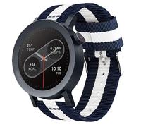 Lamshaw Compatible avec les bracelets CMF Watch Pro 2, bracelet de rechange en nylon tissé de 22 mm, montre intelligente Watch Pro 2 (bleu et blanc et bleu, bracelet de 22 mm)